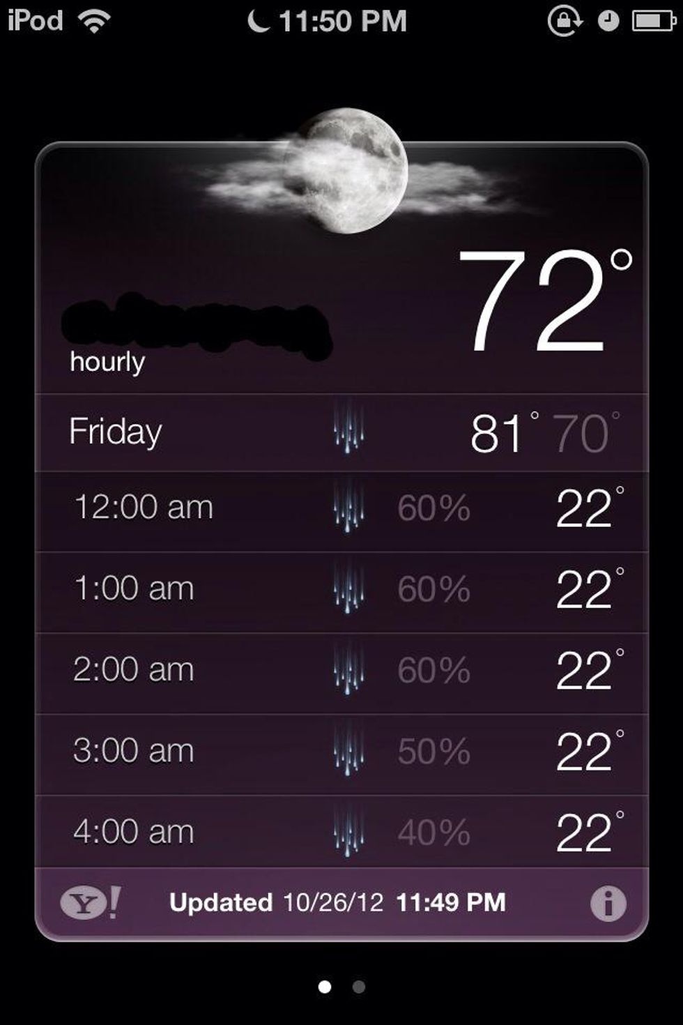 how to fix ios 6 weather app