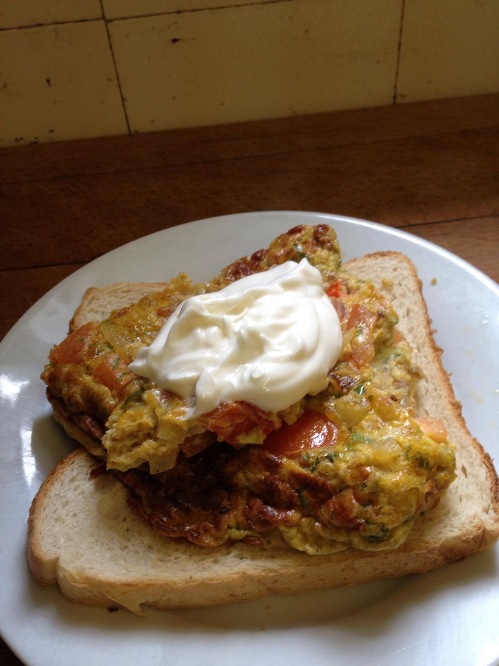 How to make coriander omelette breakfast treat B+C Guides