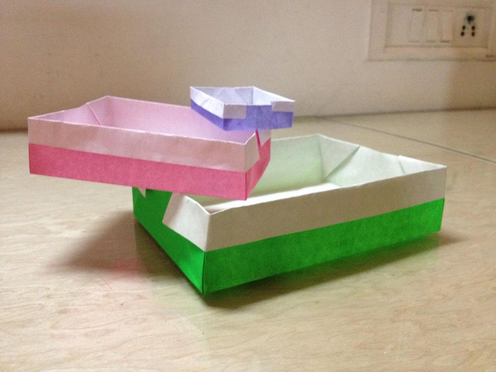 How to make a half open paper box ! B+C Guides