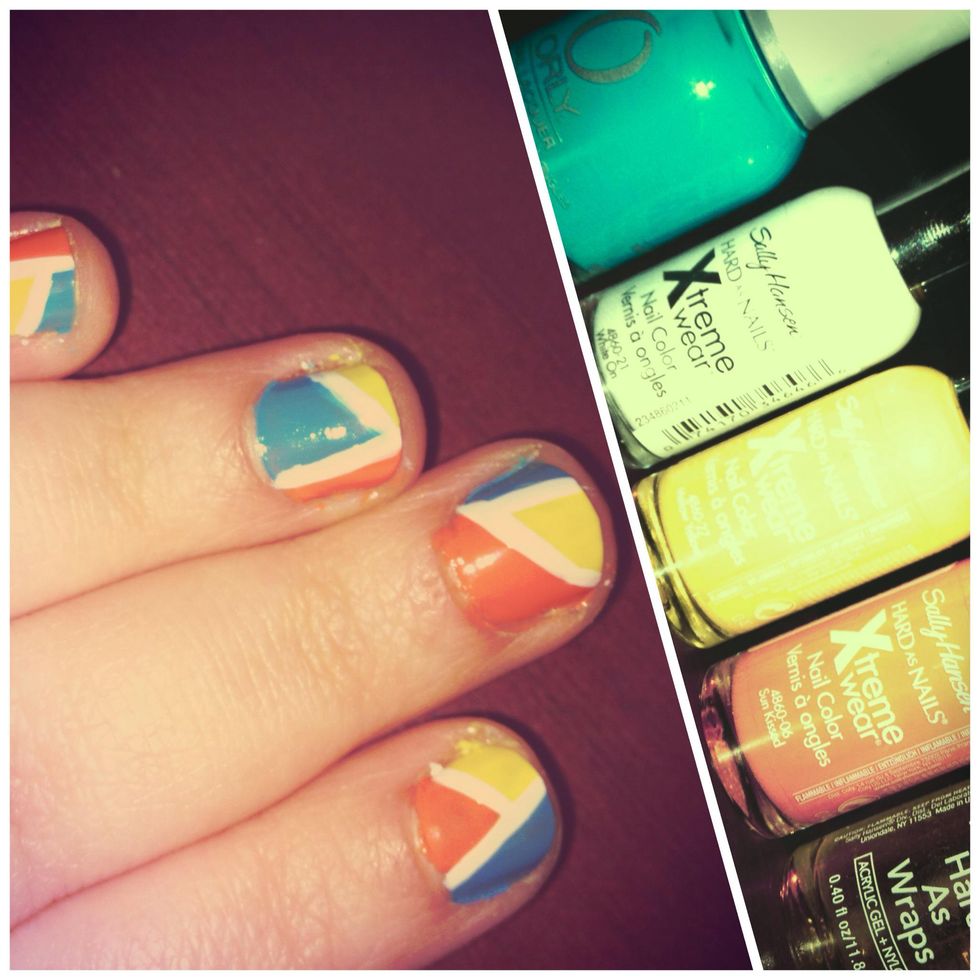 How to do stained glass nails B+C Guides