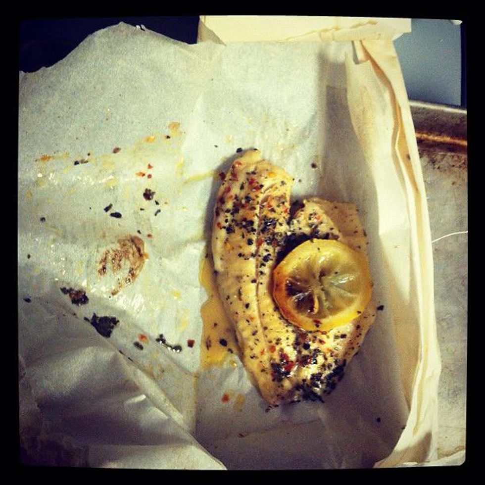 How to cook tilapia in a parchment packet B+C Guides