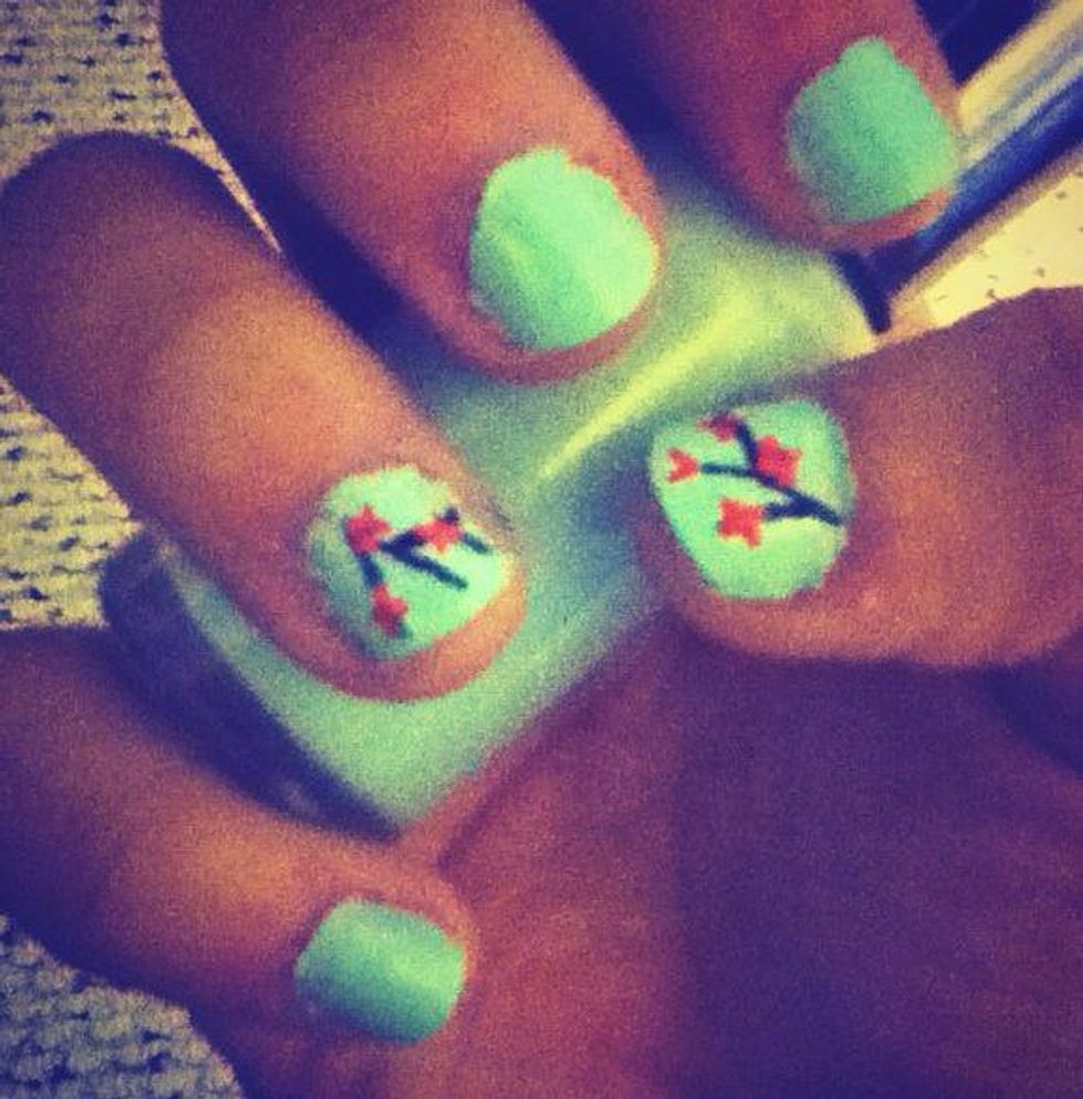 How to create arizona green tea nails B+C Guides