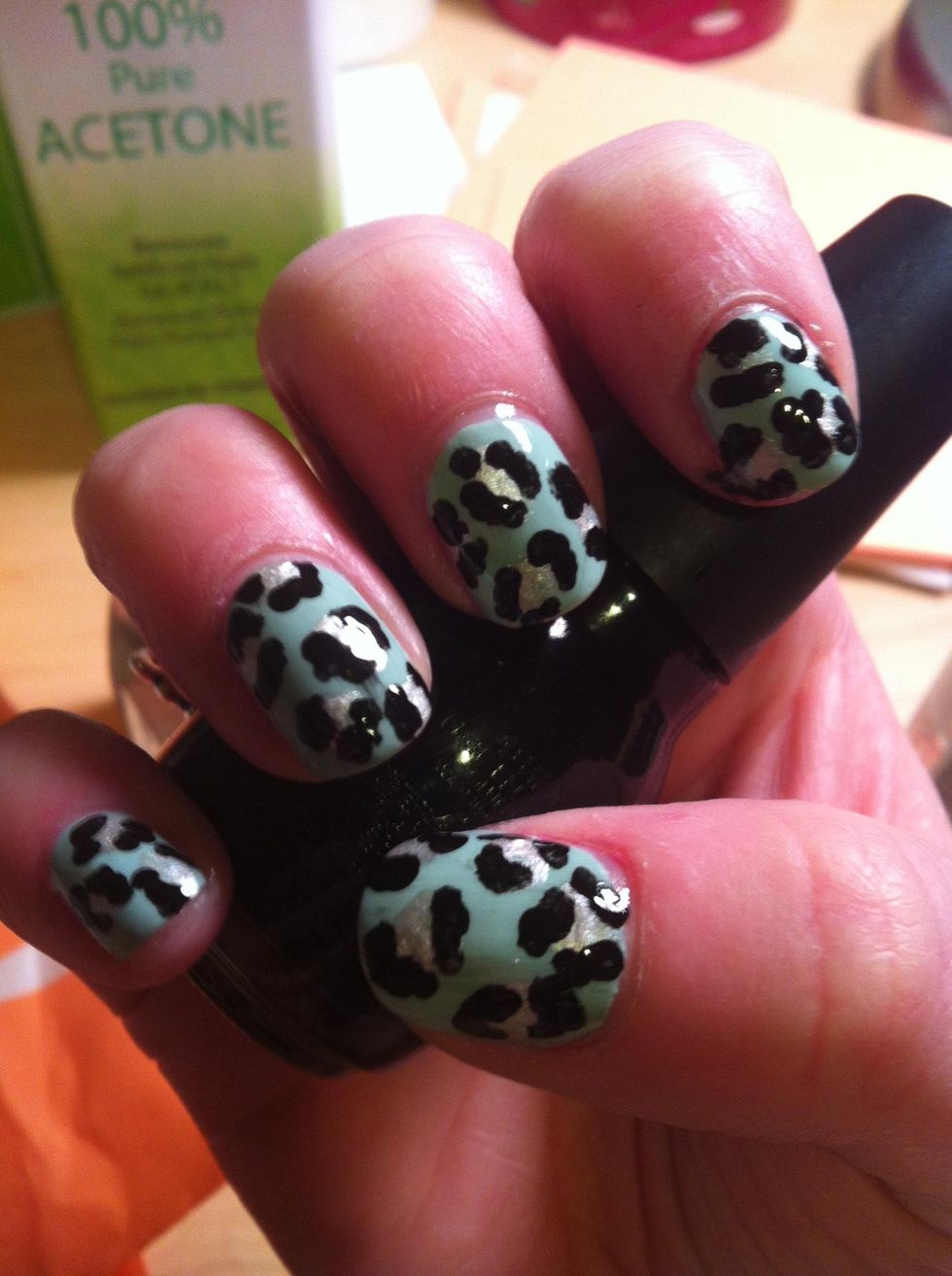 How to paint leopard print nails! B+C Guides