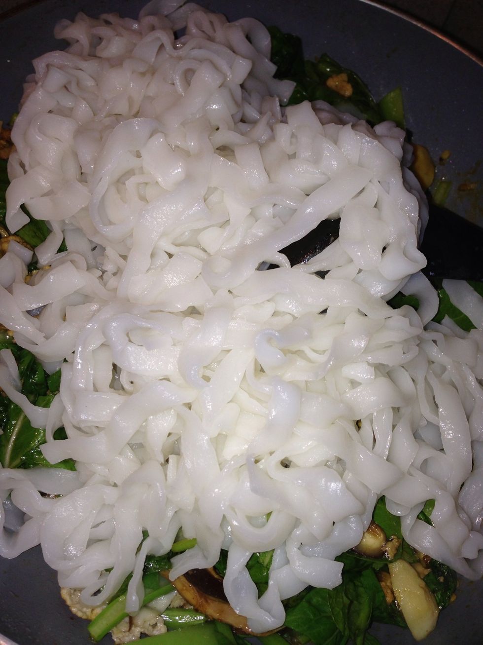 Immediately follow by the rice noodle.
