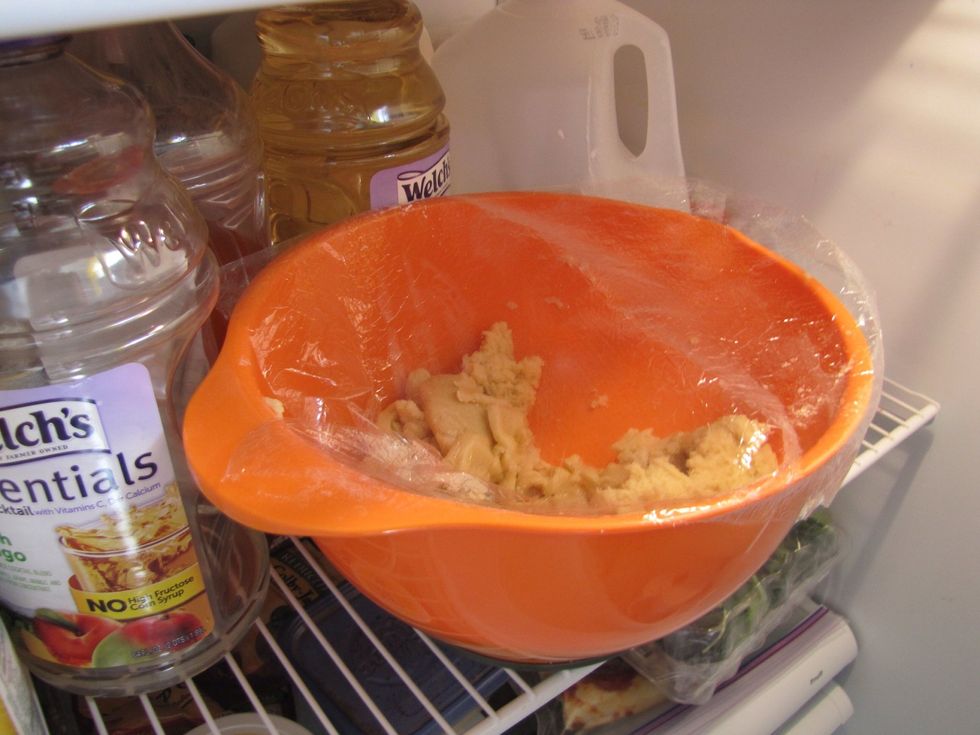 Immediately place the bowl of dough back in the refrigerator to keep it cold! (It's almost impossible to successfully roll it out when it's warm!)