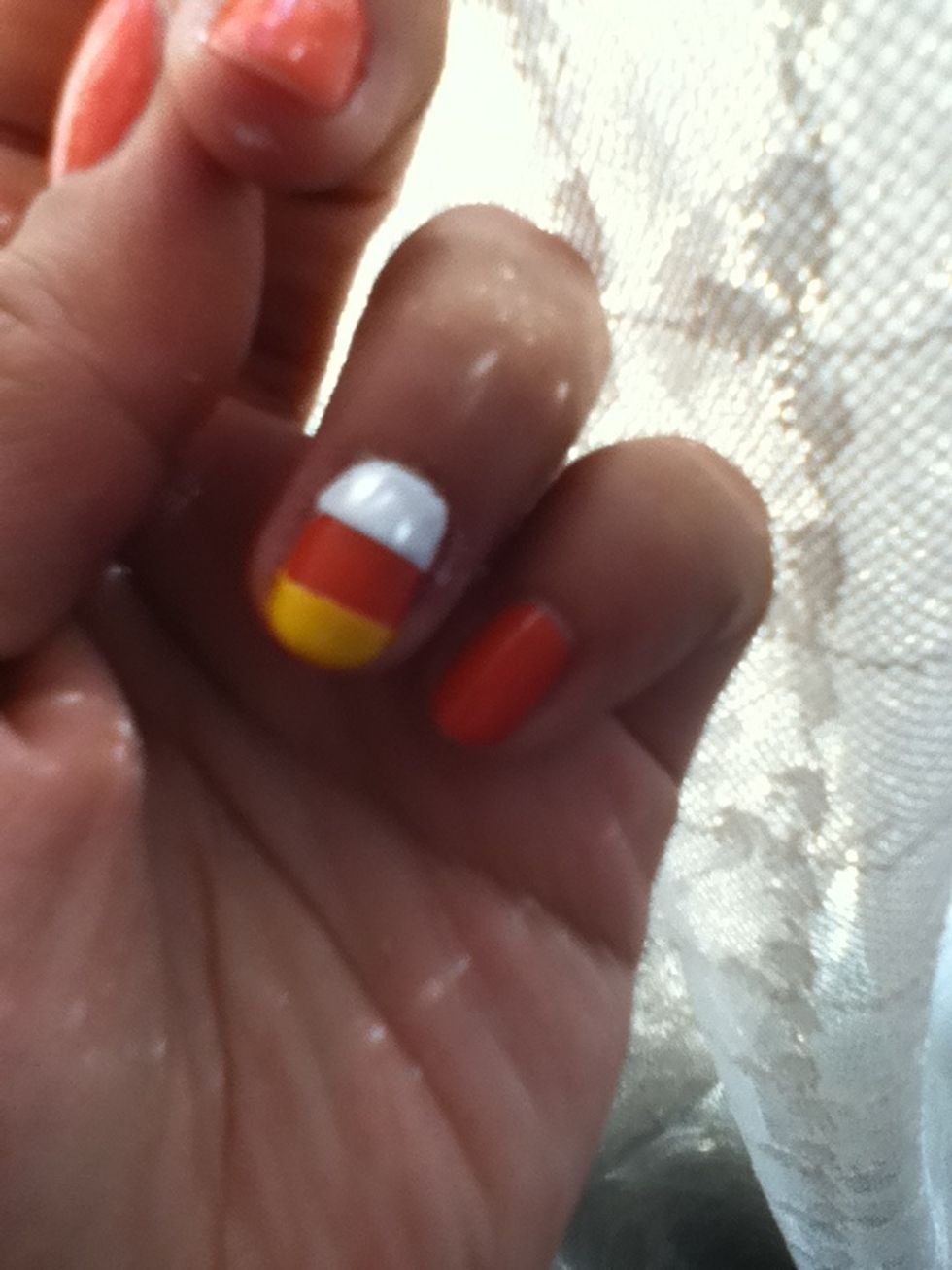 Immediately remove the tape with a pair of tweezers be careful! To don't ruin your nails