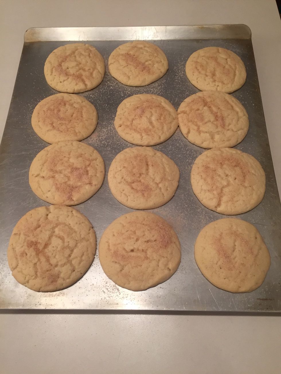 Immediately sprinkle with cinnamon sugar mixture.