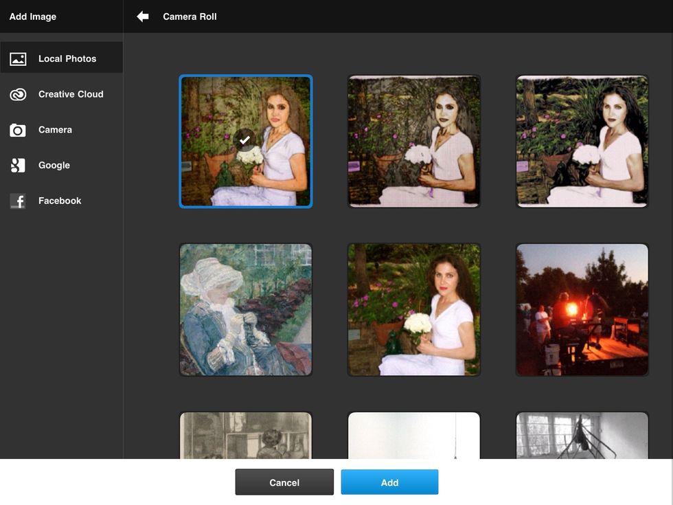 Import image from Pencil Camera.