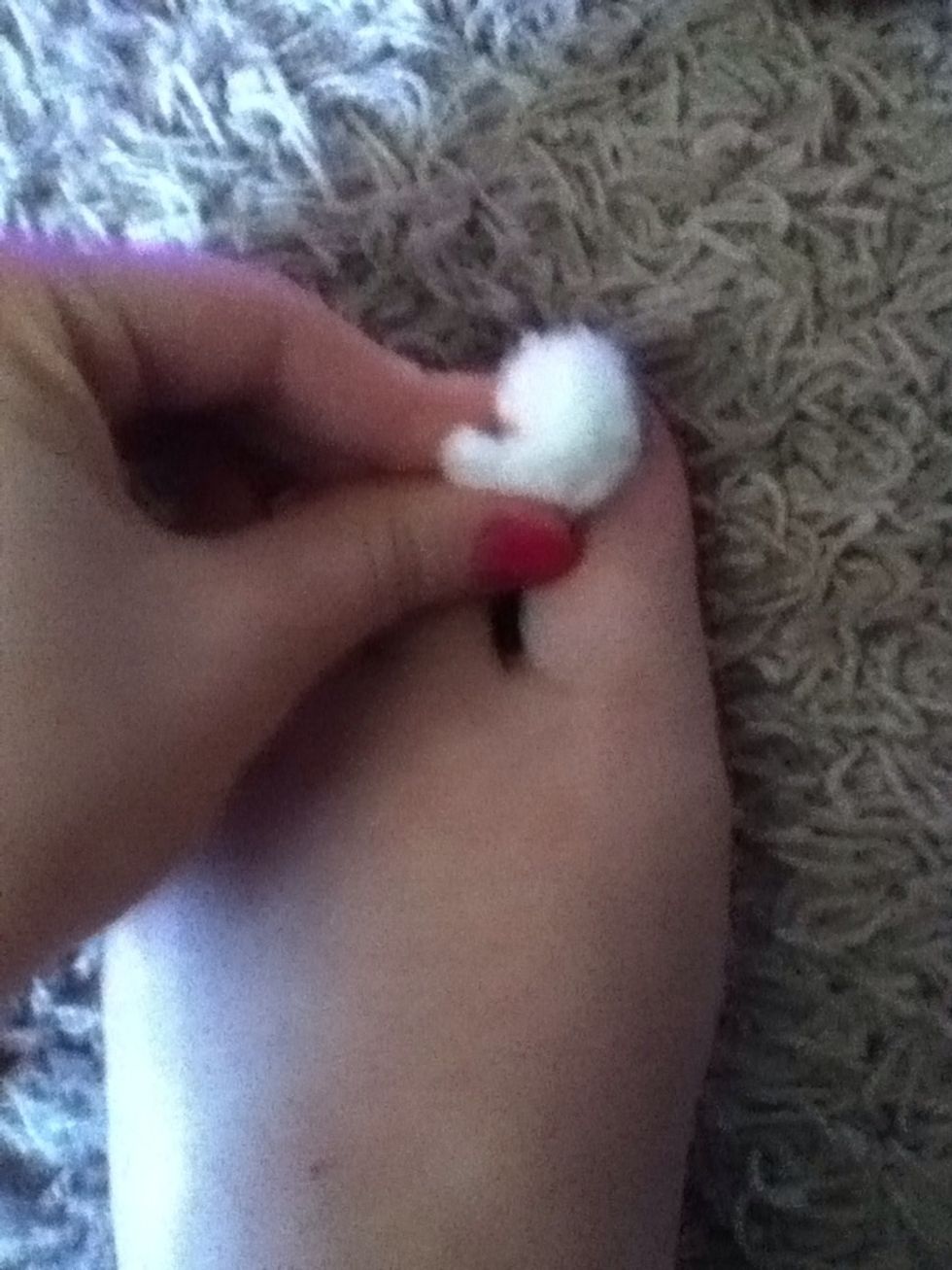 *IMPORTANT* nails will be sticky until this step. Use rubbing alcohol to wipe each nail and leave a shiny strong nail(: