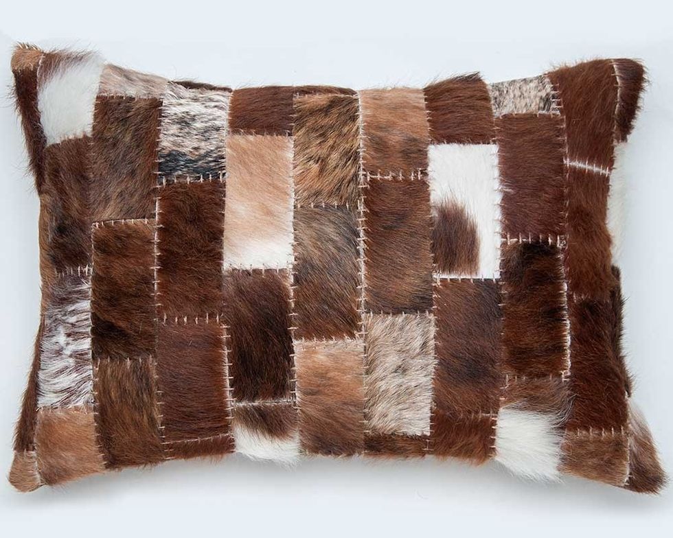 Imported Hairon Leather Patchwork Cushion Cover, Shop Now:- https://www.maddhome.com/imported-hairon-leather-patchwork-cushion-cover.html