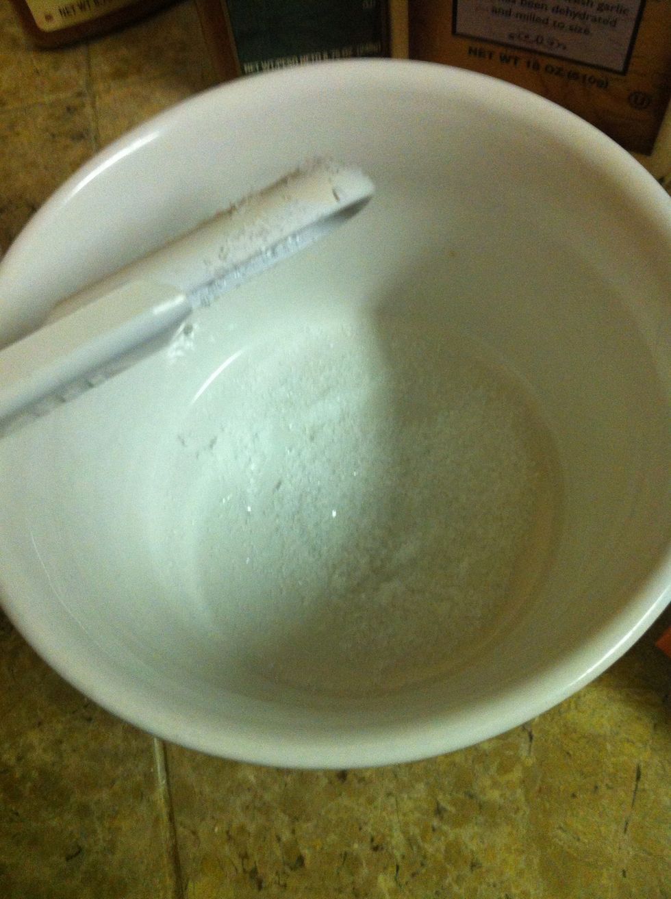 In a bowl, add salt....