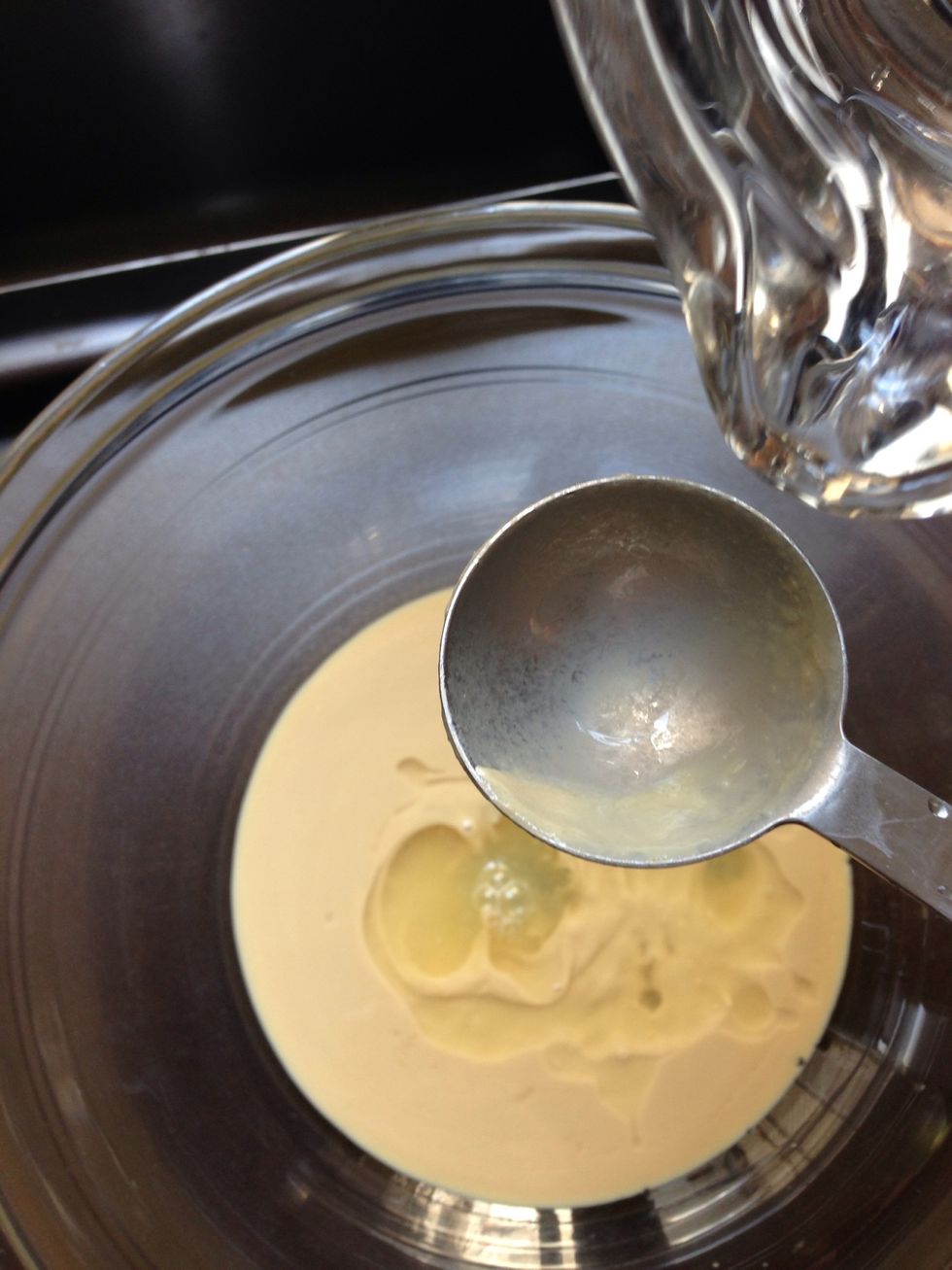 In a bowl put 6 TBsp of tahini + 2 TBsp of freshly squeezed lemon + 4TBsp of water + 1 tsp of salt the.....