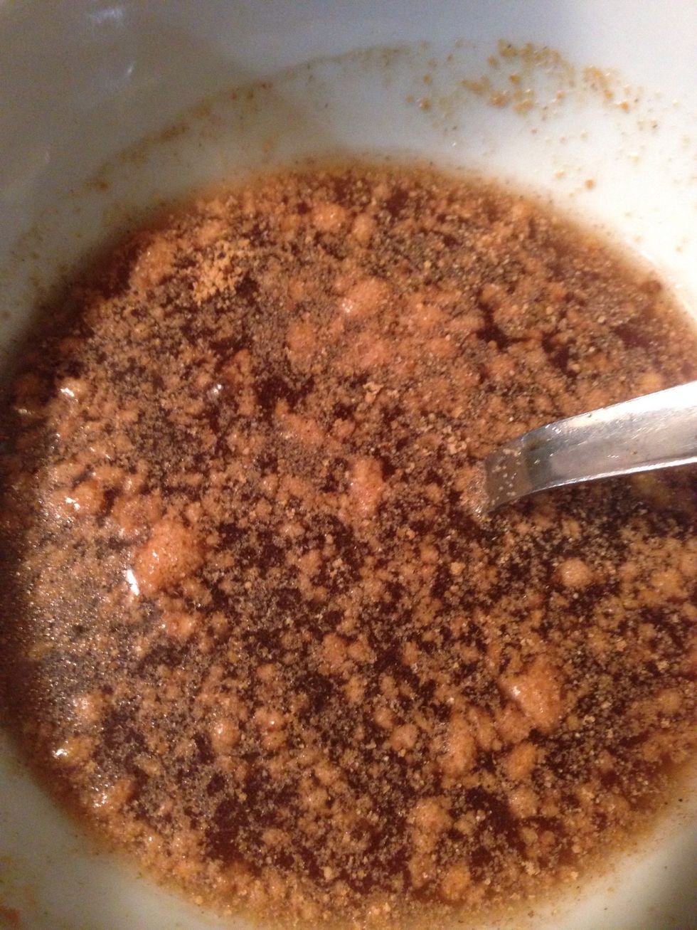 In a bowl, whisk together rice vinegar, fish sauce, soy sauce, 5 spice powder, and water.