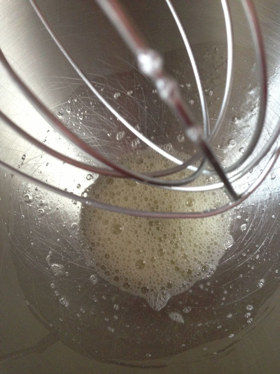 In a DRY, CLEAN bowl, beat egg whites till foamy. Then add cream of tartar