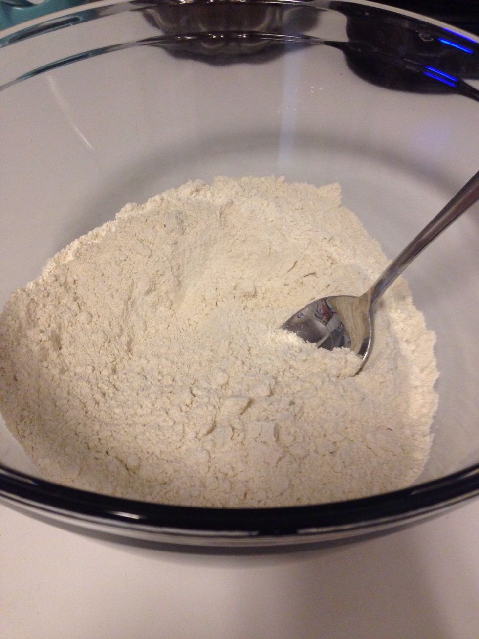 In a large bowl, combine remaining ingredients (except berries) and stir until well blended.