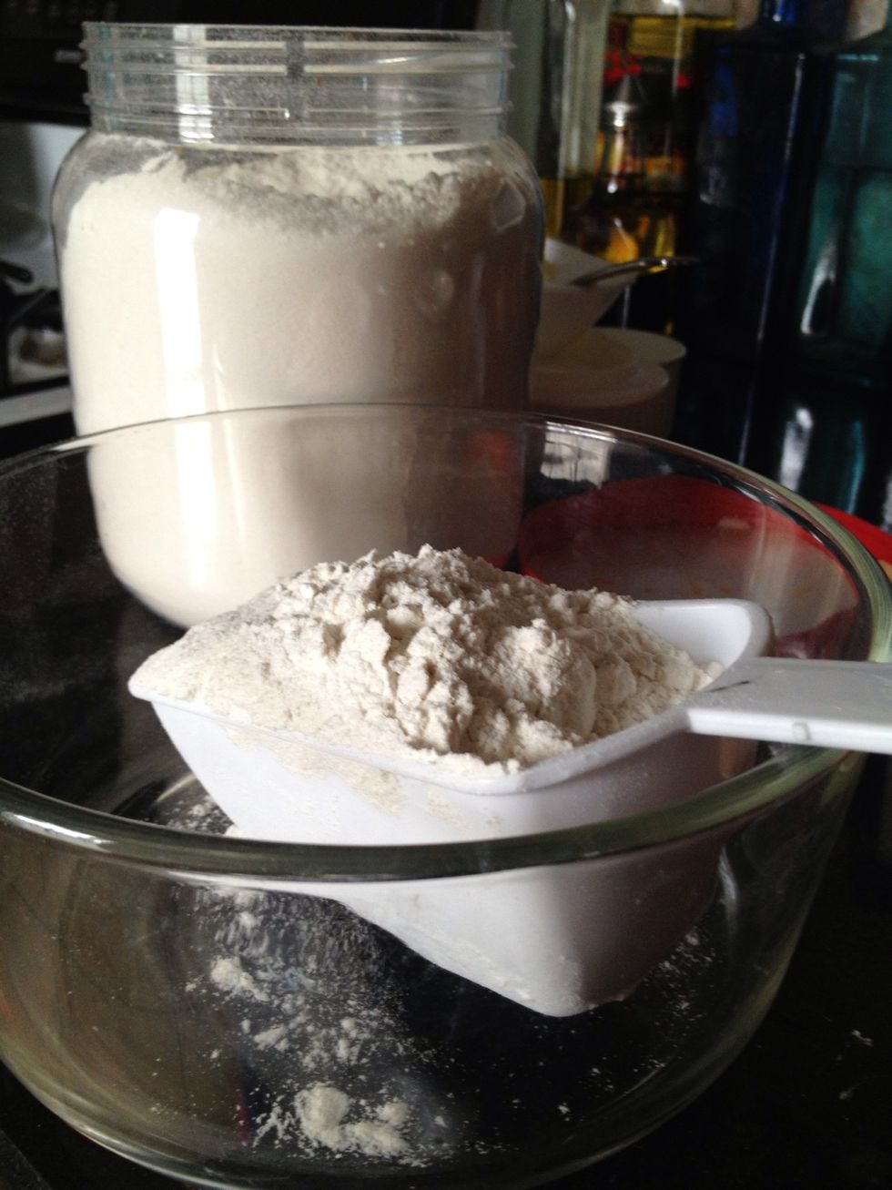 In a medium bowl, whisk together the flour and salt.