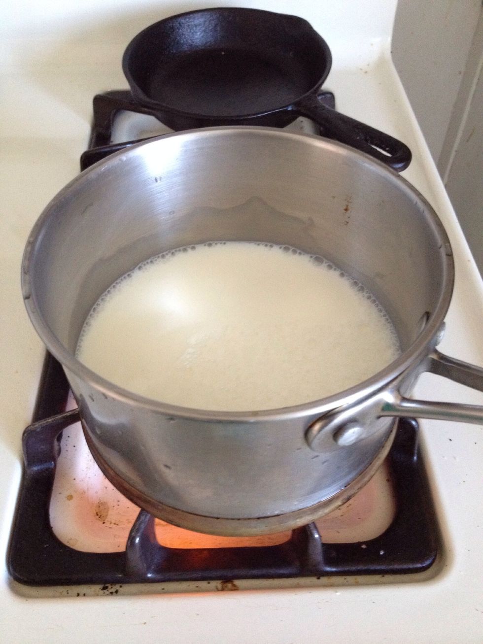 In a medium saucepan, combine 2 cups of the milk...