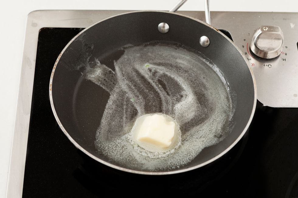 In a medium saucepan, melt butter over medium heat.