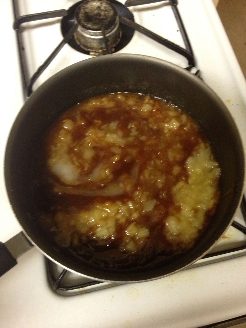 In a medium saucepan, mix crushed pineapples, sugar and 1/2 to 3/4 of the bottle of honey barbecue sauce. Turn on medium heat and warm through for just a few minutes.