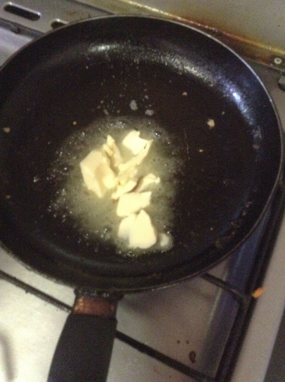 In a pan add 2 tbsp of butter