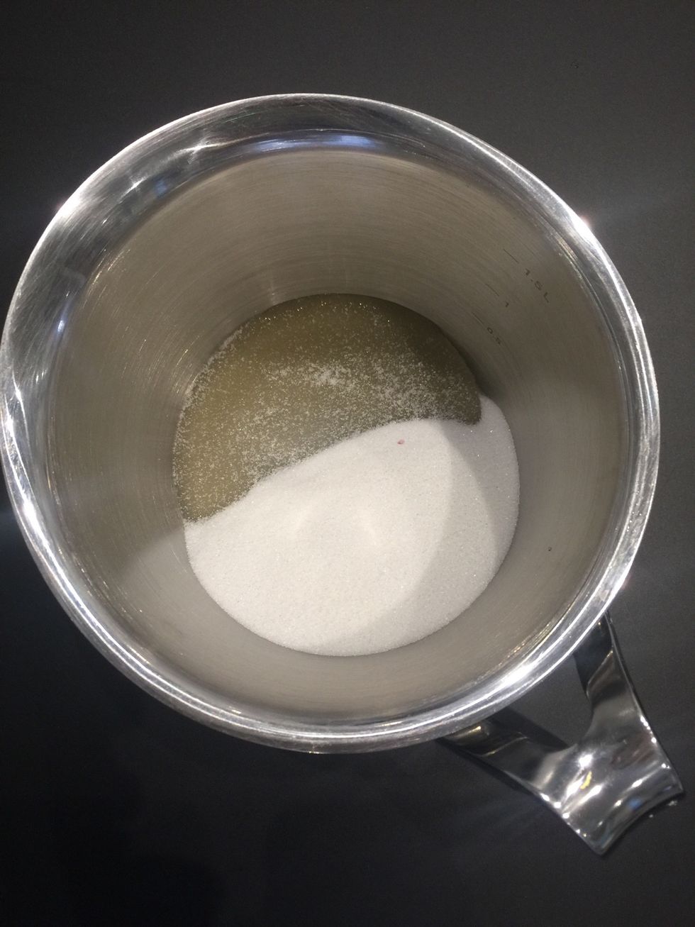 In a saucepan, put Sugar 3/4 cup - 150 g + a pinch of salt +.90 g glucose +2 tbsp water + 2 tbsp butter + cardemom or vanilla extract. Once it boils