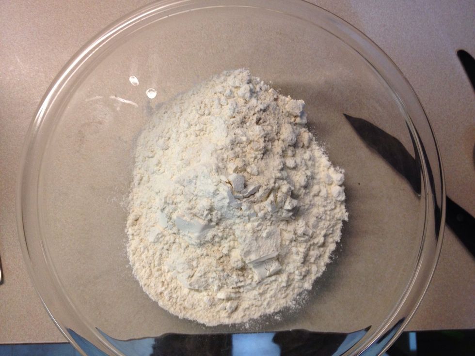 In a separate bowl add in 2 1/4 cups all-purpose flour. I use unbleached flour. You can also use whole wheat flour, if you prefer.