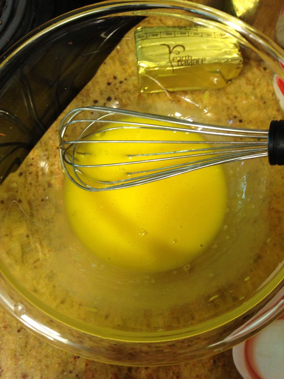 In a separate bowl, whisk together the egg yolks. Pour 1/2 cup coconut milk into the cornstarch mixture and whisk together. Whisk the egg yolks into the cornstarch mixture until smooth. (forgot pic\ud83d\ude1e)