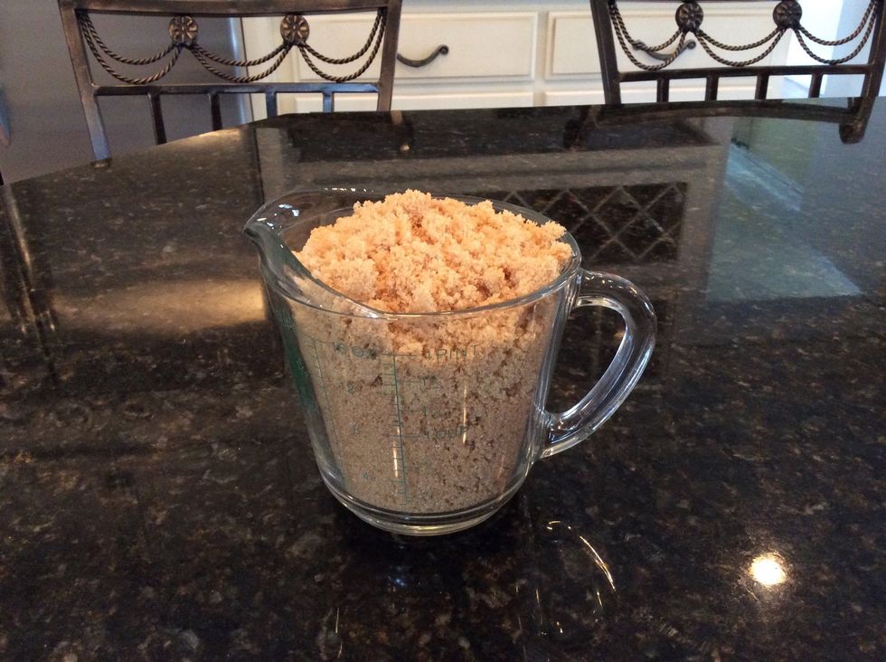 In addition you will then add 2 cups of brown sugar.