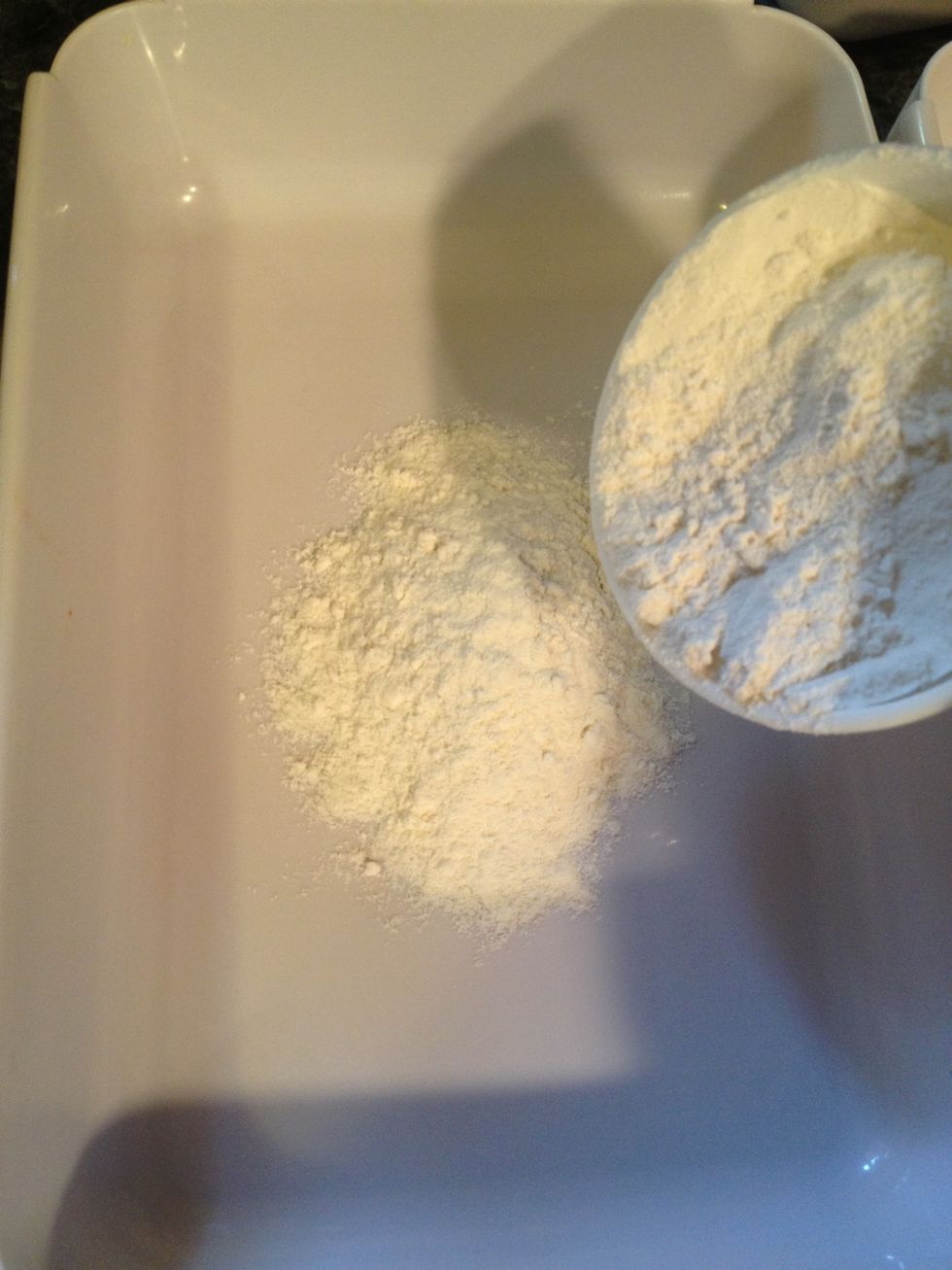 In another bowl add the flour