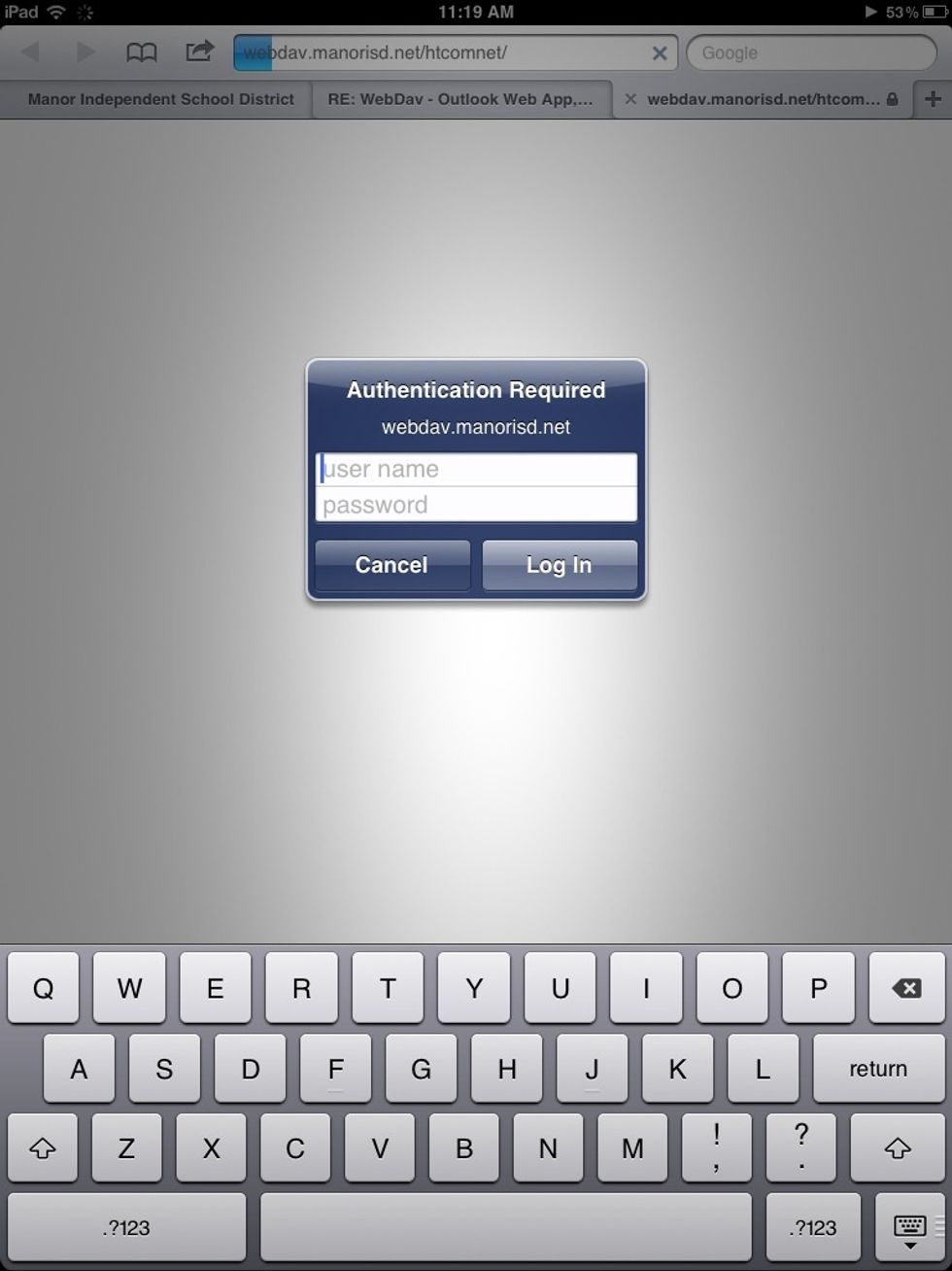 In any web brower type https://WebDAV.manorisd.net/htcomnet/ Into the URL bar