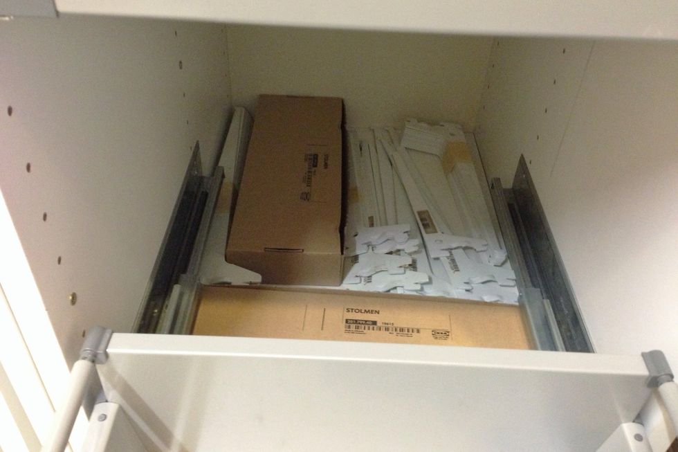 In case you need it you can always reach in or even take out the whole drawer.