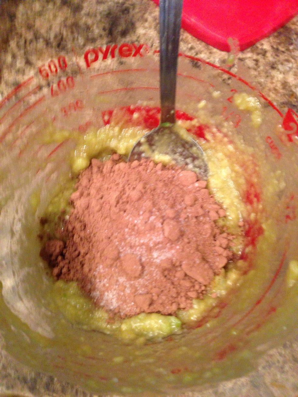 In goes the cocoa! You may add a pinch of salt if you deem it necessary.