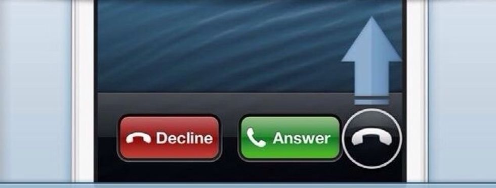 In iOS 6 instead of sliding to answer you can slide up and this reveals new options.  \u2022Reply with Message. \u2022Set a Reminder \u2022Location-based reminder eg. Leaving an area will remind you to call back
