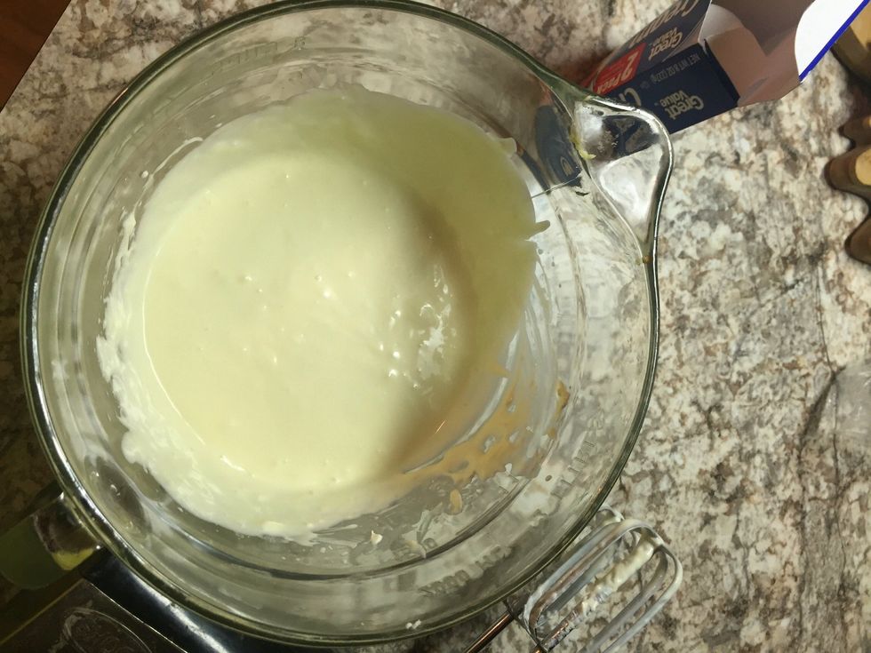 In large bowl, beat the cream cheese until smooth