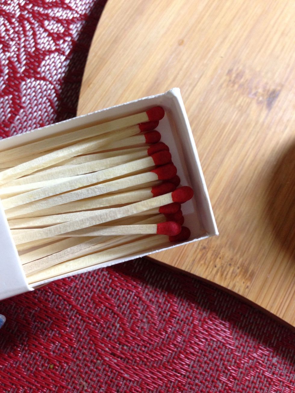 In order to light the candle.