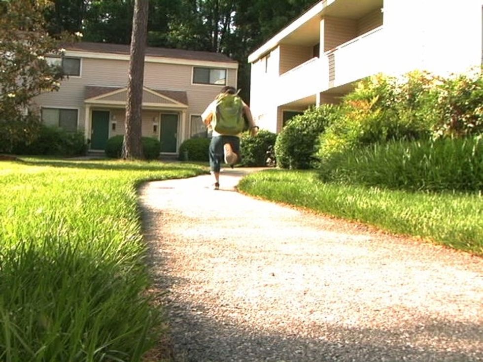 In sadness, run home