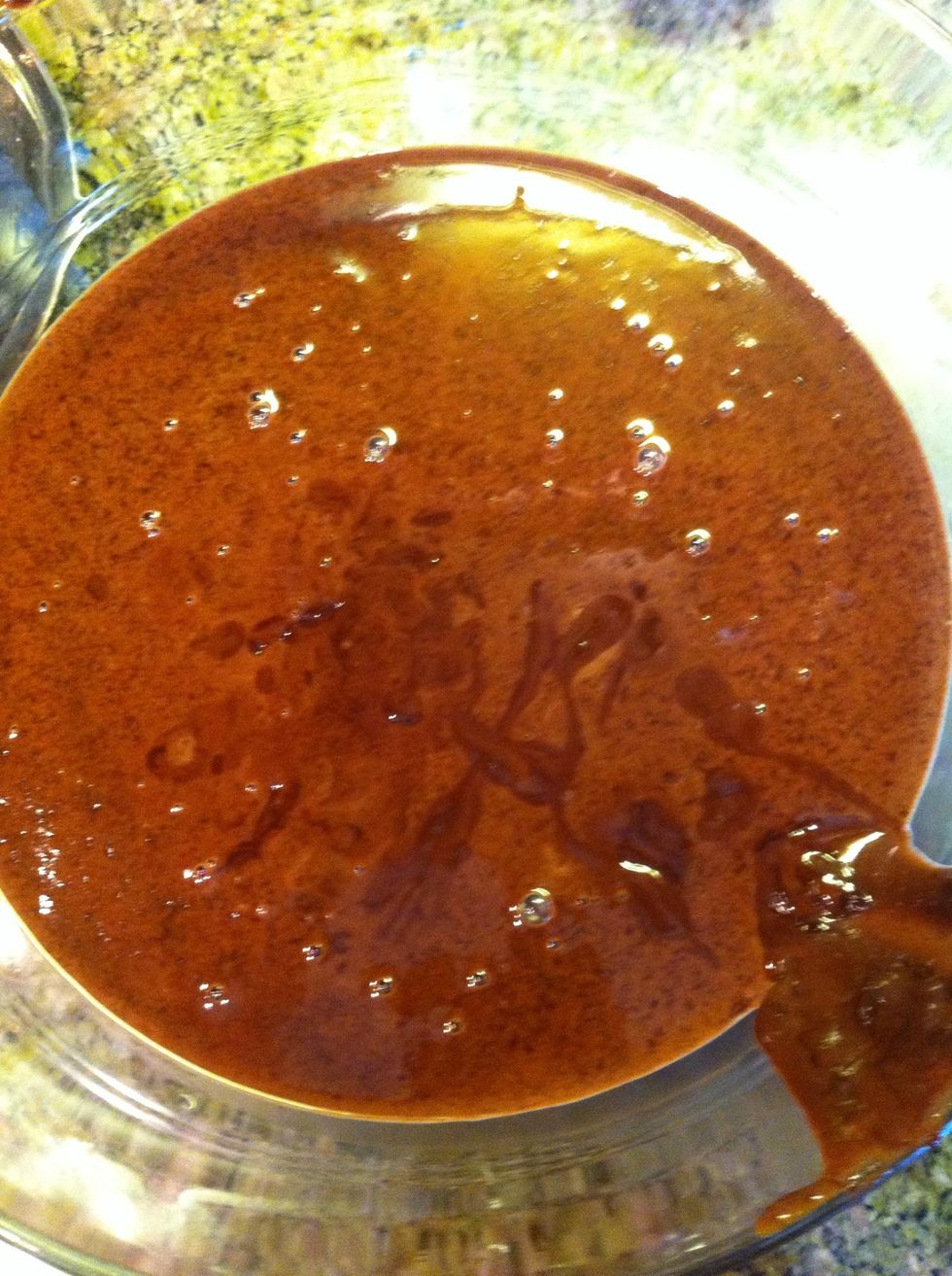 In saucepan over low heat, stir chocolate and cream until chocolate is melted and perfectly blended in.