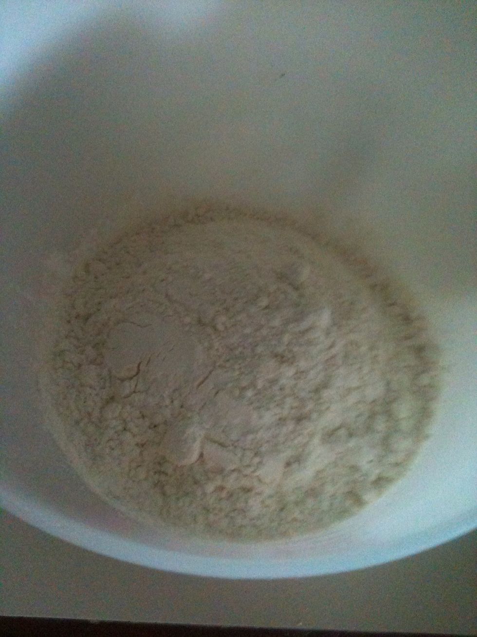 In separate bowl 3 cups flour