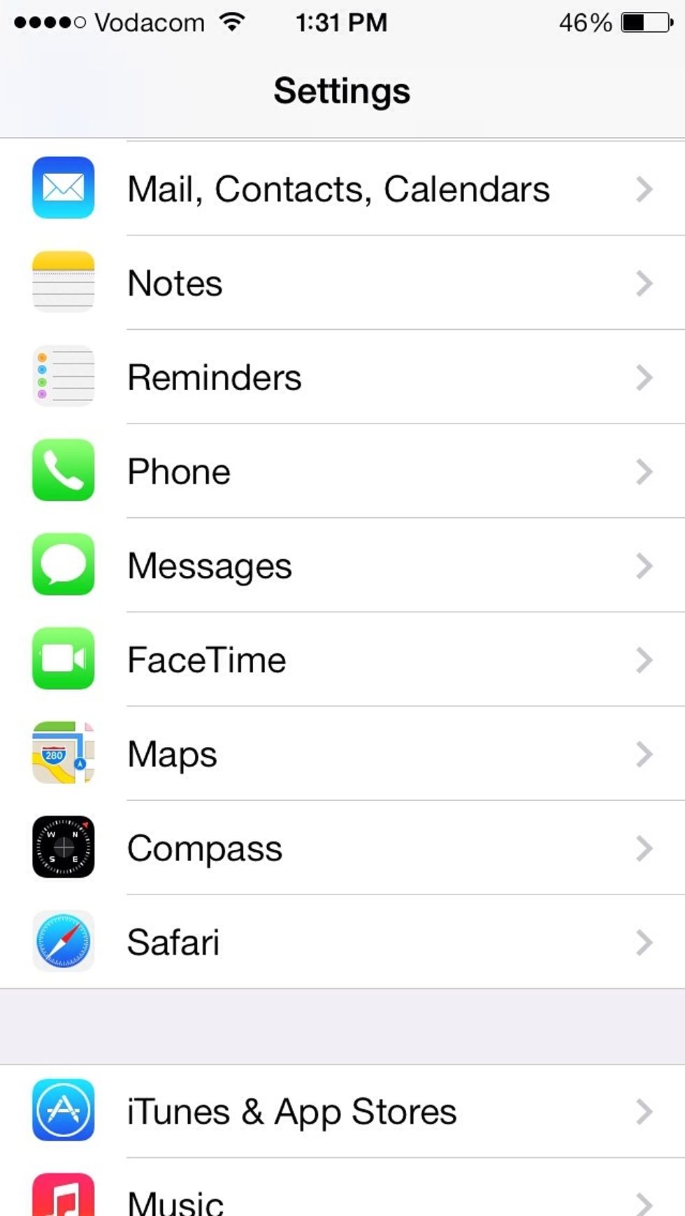 In Settings Tap Messages.