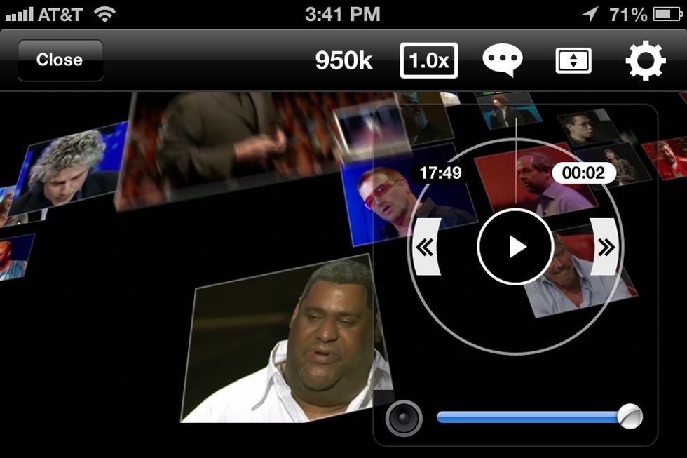 In the center is the obvious Play/Pause button.