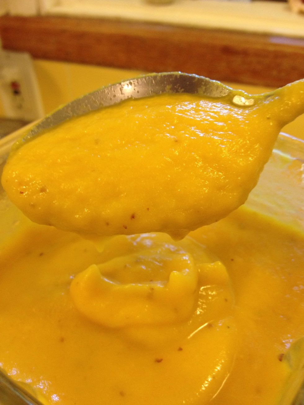 In the end you get a creamy texture aka "soup"!