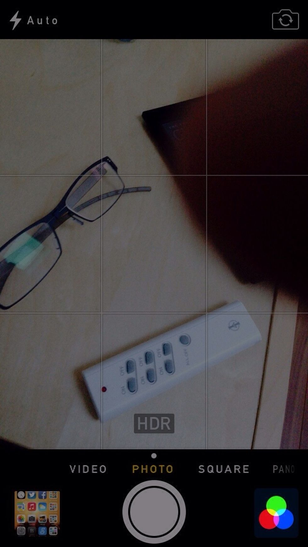 In the lower right, you'll find these three red, green and blue circles. Tap them