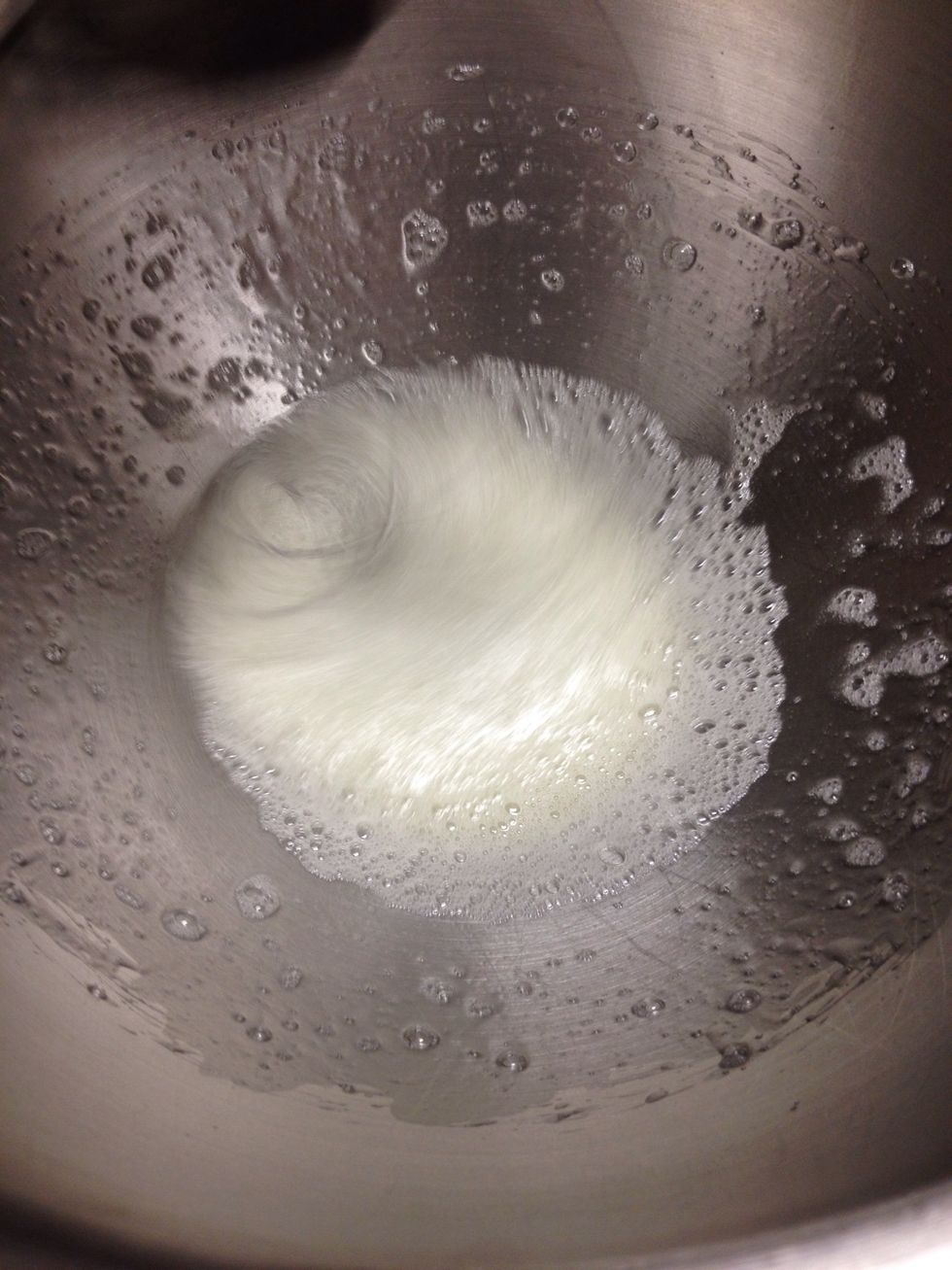 In the mean time, heat up the sugar until completely melted