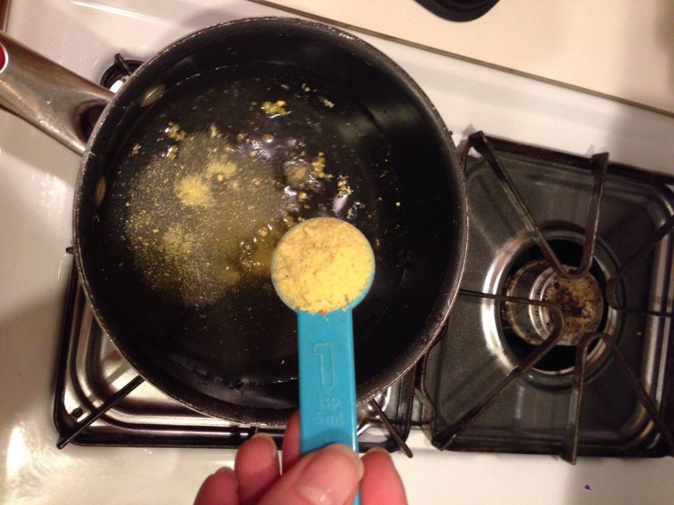 In the meantime, warm up 3.5 cups of water and 2 tsp of Vegeta (veggie seasoning). You can use veggie or chicken stock instead :)\nYou are going to use the hot stock thought the making of the risotto.