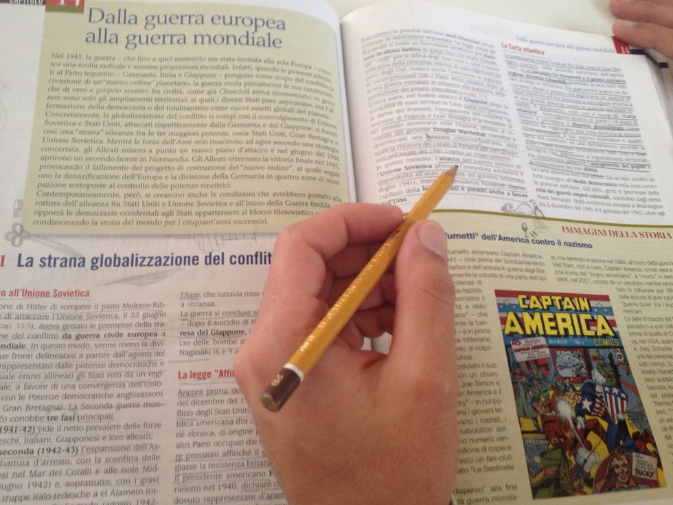 In the meanwhile you can study the Second World War to be ok for the day after's test in Italy