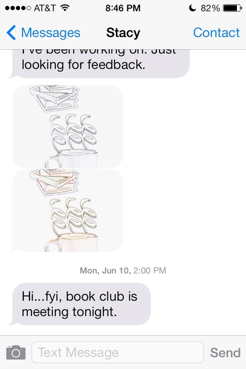 In the messenger app find one of the images you've sent or received in the conversation.