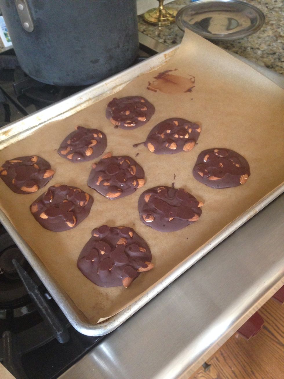 In the morning, peel off the wax paper.