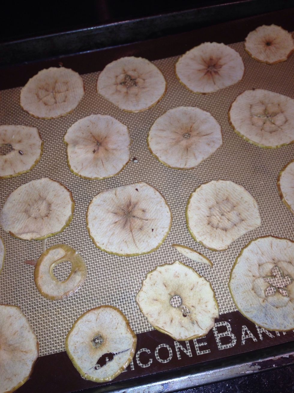 In the morning, pull the pan from the oven.