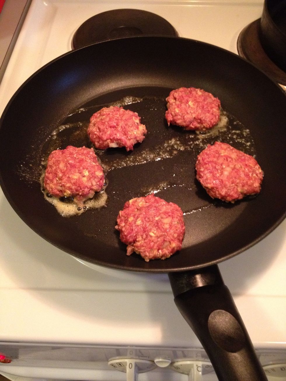 In the pan with some butter