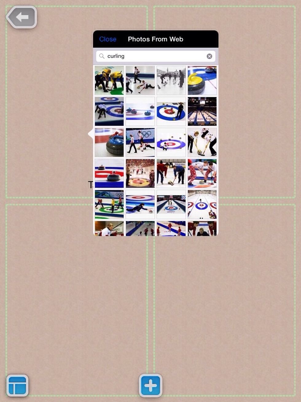 In the search box have students type one of the games from the list given earlier and tap search. They should select one picture that matches their search.